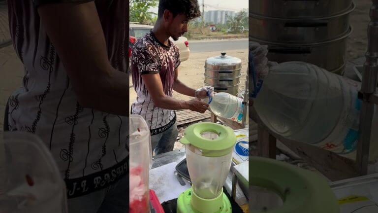 Most Healthy Watermelon 🍉 Smoothie Recipe – Bengali Street Food #shorts