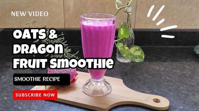Oats Dragon Fruit Smoothie