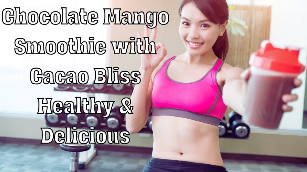 Chocolate Mango Smoothie Recipe with Cacao Bliss Healthy & Delicious!