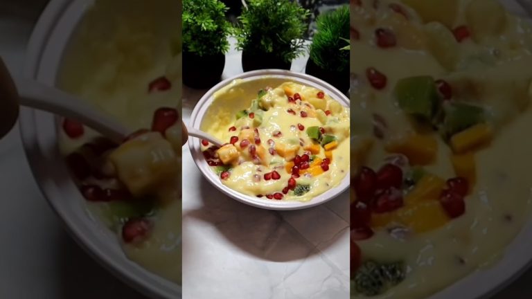 Easy Fruit Custard Recipe | Quick Custard Fruit Recipe | Easy Desserts |