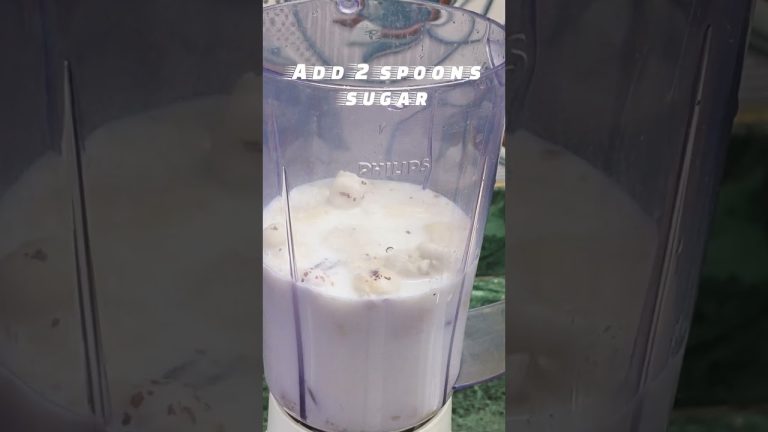 Banana Shake recipe | How to make banana shake |  Summer drinks at home #shorts #shortsvideo