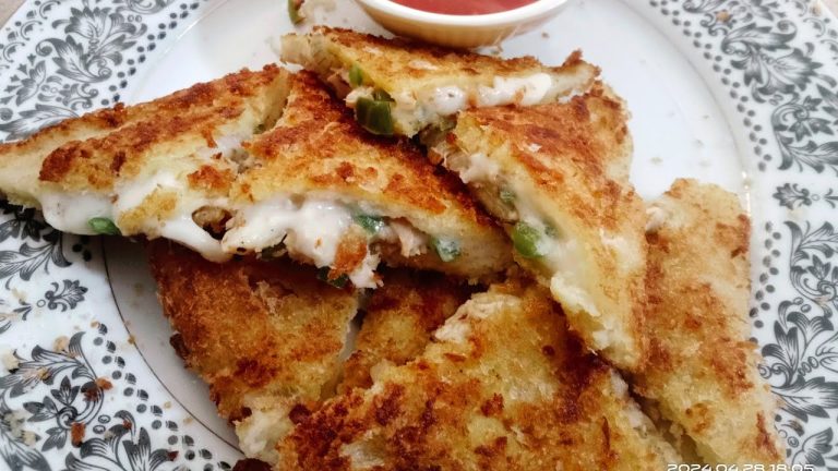 Chicken Bread  Parcels Recipe | Easy and Quick Recipe | Cheesy Mayo Garlic Snacks