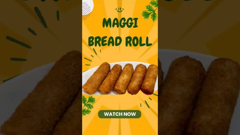 10 মিনিটেই বানিয়ে নিন স্ন্যাকস্ রেসিপি | Maggi Bread Roll 🤤 #shorts