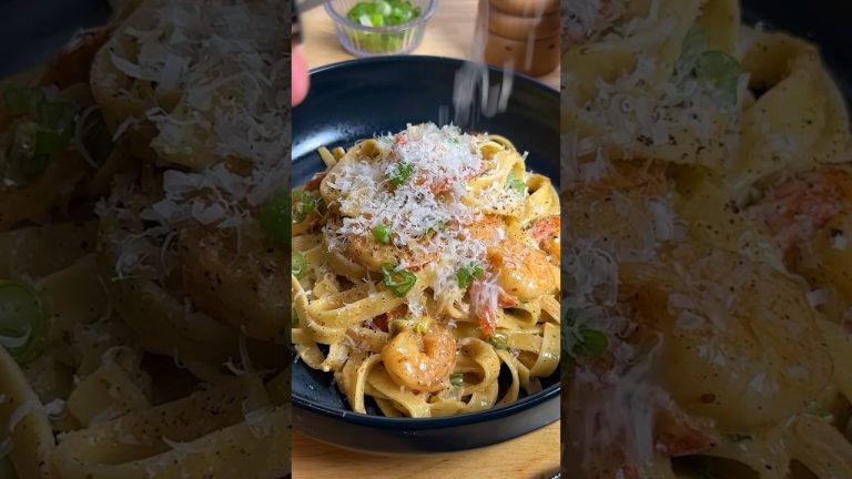 Farideh’s Cajun-Style Shrimp Alfredo #recipe #food #cooking #dinner #how #kitchen