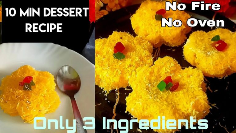 Only 3 ingredients and 10 minutes Dessert Recipe |Instant Cham Cham recipe | Cooking without Fire