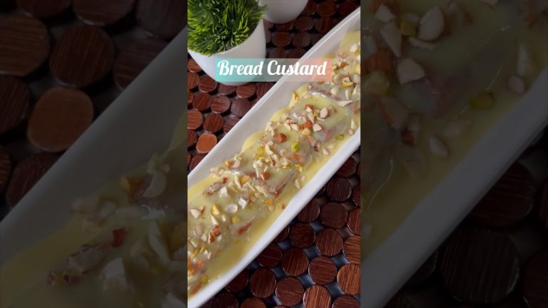 Bread Custard Recipe || 10 minutes Dessert recipe #shorts #recipe