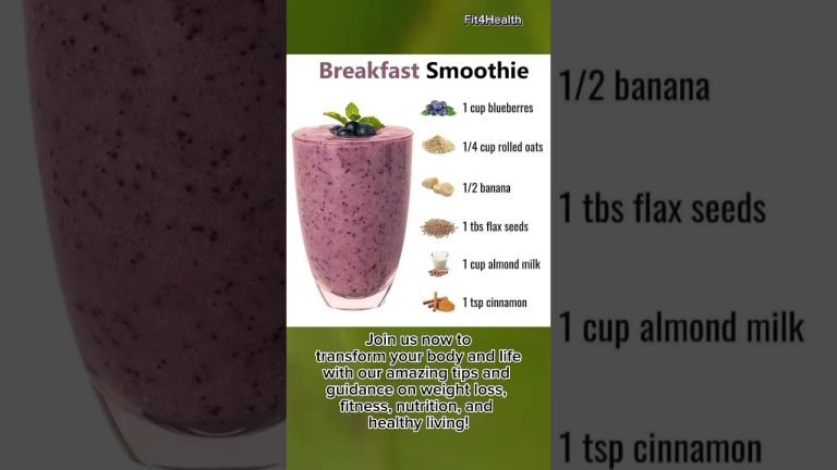 Morning healthy breakfast smoothie recipes | Healthy breakfast ideas smoothie bowl #Shorts
