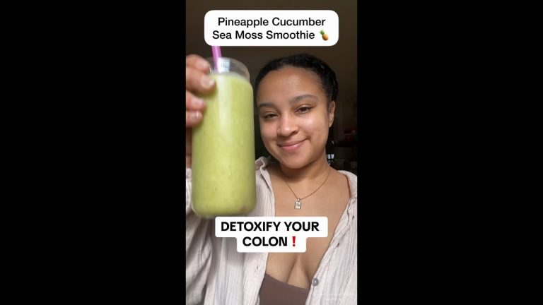 Colon Cleanse Pineapple Cucumber Smoothie Recipe #shorts