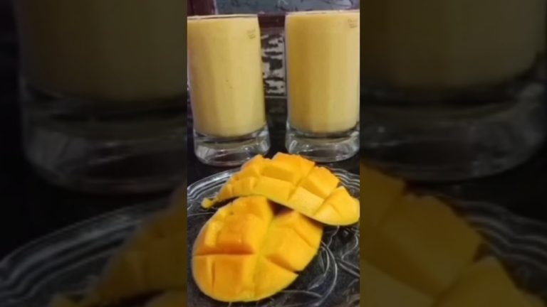 Delicious and yummy Mango Ice cream + milkshake 🥭🥭  summer's  Favorite#shorts#short   #icecream