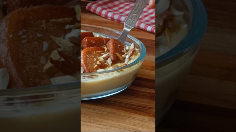 Delicious Bread Custard Dessert Recipe😍😋🤤 #shorts #recipe