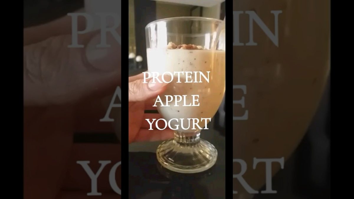 🍎 APPLE & PROTEIN YOGURT #wellness #lifestyle #healthylifestyle #weightloss #smoothiediet #yogurt