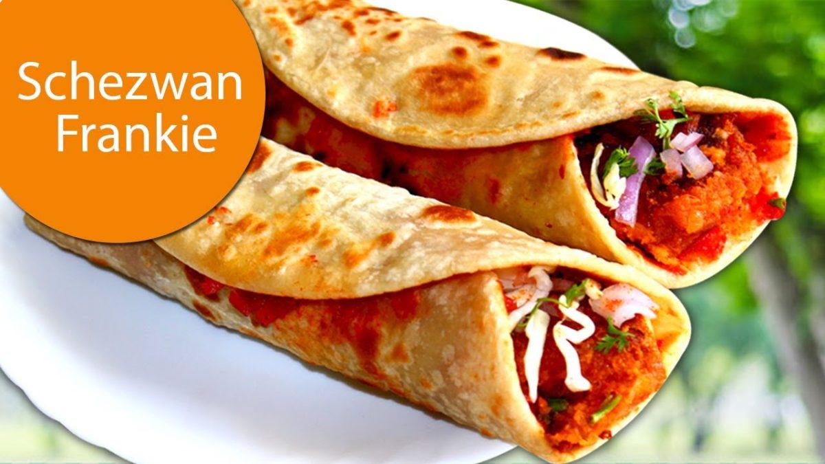 Spicy Schezwan Frankie | Street Style Veg Schezwan Aloo Franky Roll Recipe | Madhuras | Ep – 646