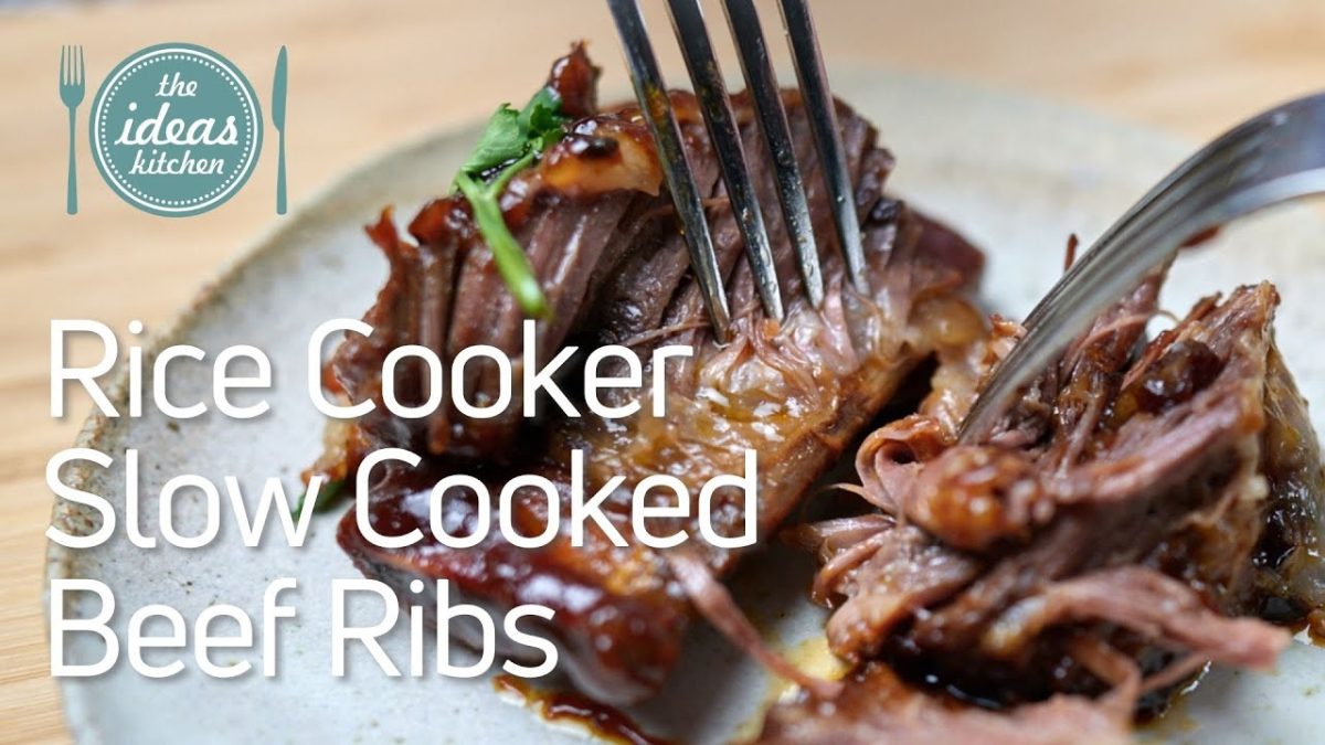 Making Slow Cooked Beef Ribs in a Rice Cooker