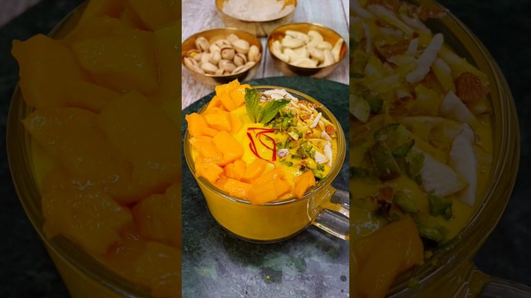 Instant Mango dessert #shorts #youtubeshorts #mangodessertrecipe