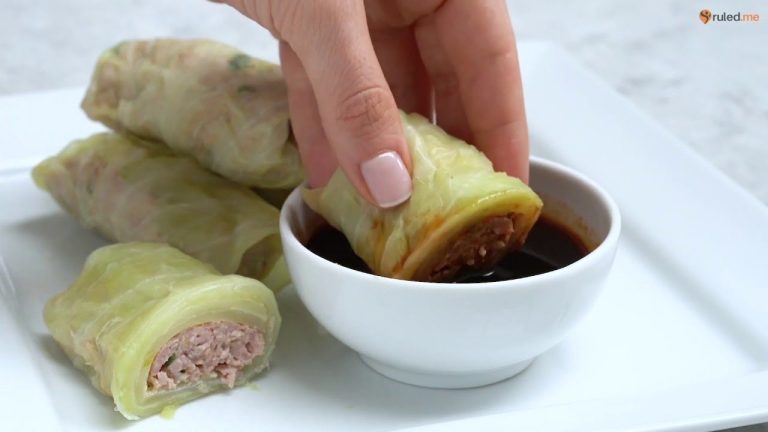 Keto Recipe – Steamed Pork Cabbage Rolls