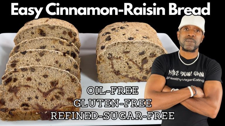 EASY Gluten-Free Cinnamon Raisin Bread I Refined-Sugar-Free & Oil-Free
