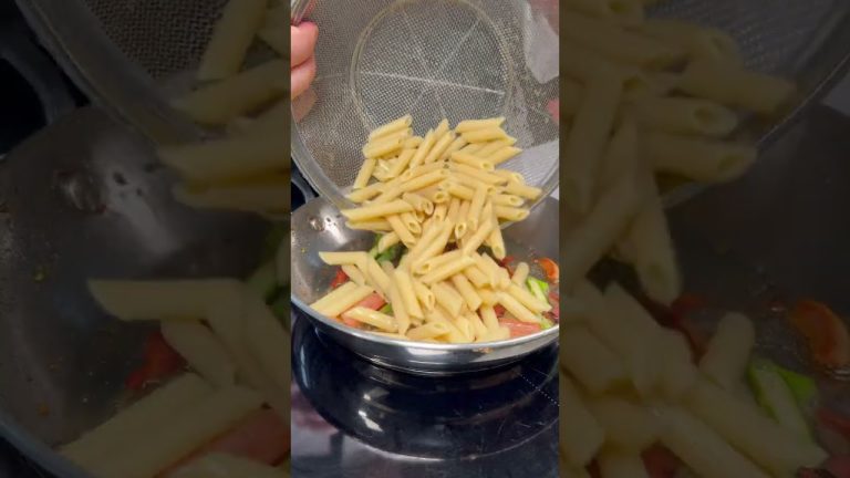 PASTA ASPARAGI e PANCETTA: COLORATA e SUPER SAPORITA💚✨🍴 #Shorts