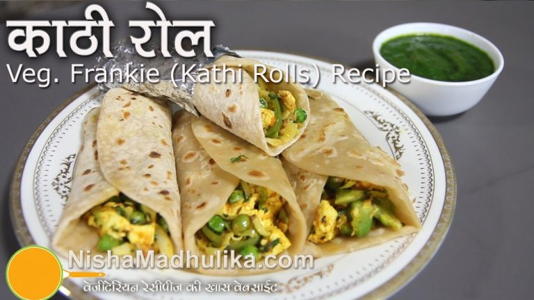 Paneer Kathi Roll Recipe – Vegetable Frankie recipe
