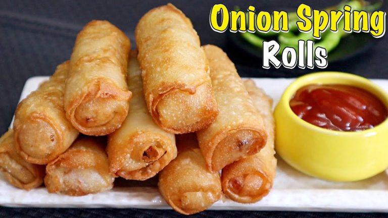 క్రిస్పీఉల్లి రోల్స్ చేయడం ఎంత ఈజీ అంటే వంటరానివాళ్ళు కూడా చిటికెలో చేసేస్తారు| Onion Spring Rolls