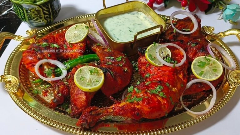Red tandoori chicken recipe 🔥 Tandoori chicken tikka | Tandoori Chicken without oven | chicken