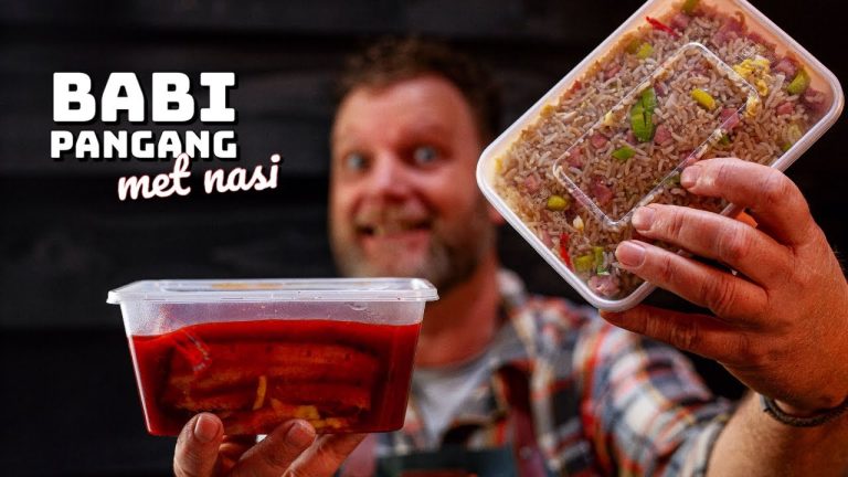 De beste BABI PANGANG met nasi op de kamado!