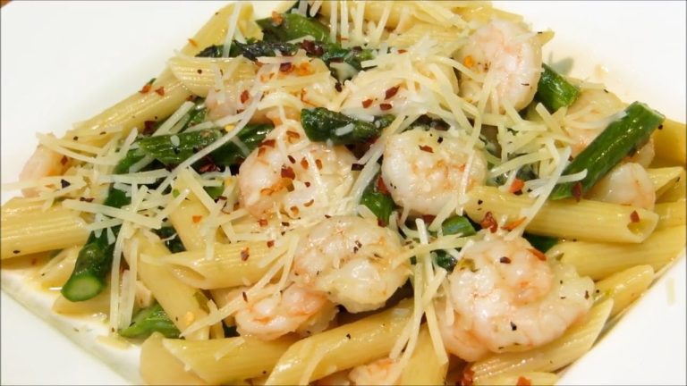 Penne Pasta with Garlic Shrimp – Easy Dinner Recipe