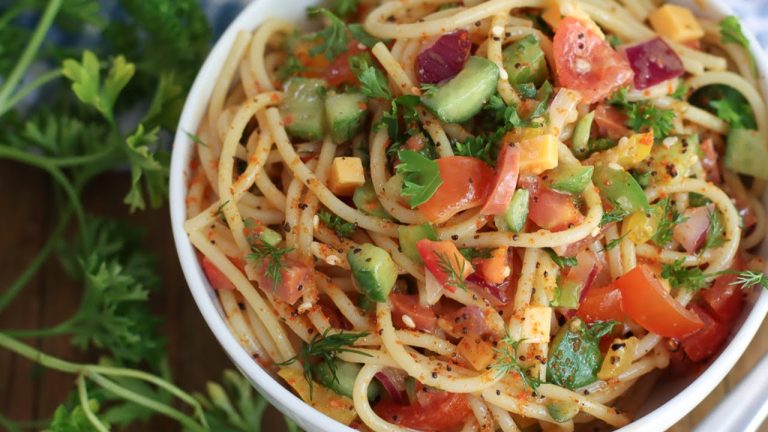 😍 Cookout Spaghetti Pasta Salad Recipe  #spaghettisalad #pastasalad #pastasaladrecipe
