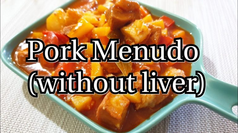 How to Cook Pork Menudo (without liver)