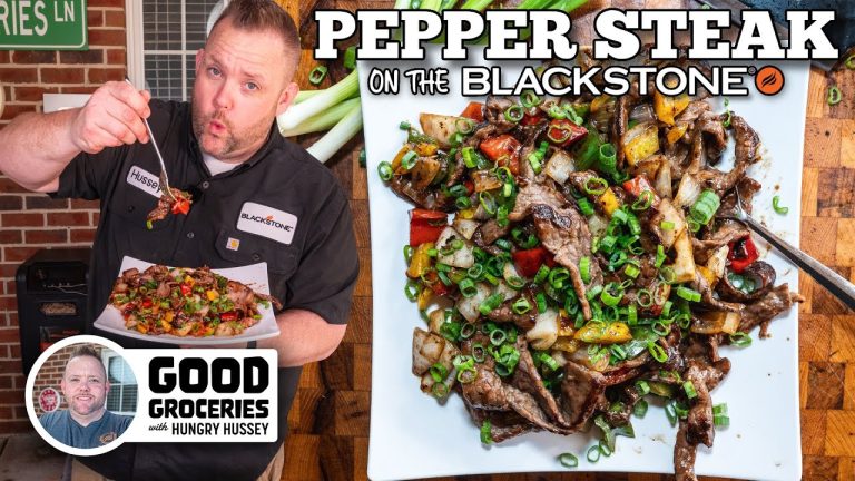 Pepper Steak on the Blackstone Griddle