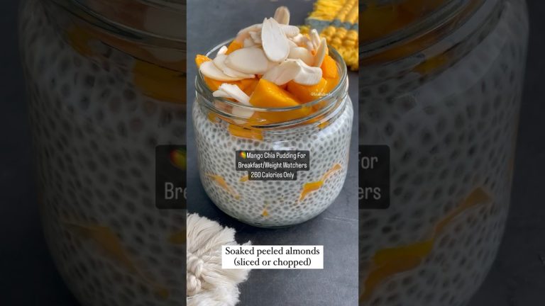 Weight loss Chia Pudding | Mango Chia Pudding | Weight loss Recipes #shorts #chiapudding #weightloss