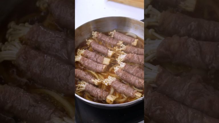 Enoki Beef Rolls
