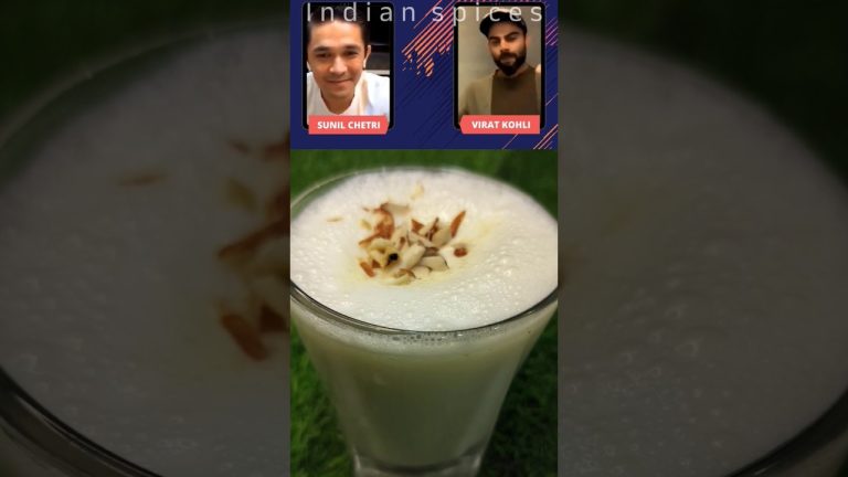 Virat Kohli's Favourite Lassi Recipe #shorts #youtubeshorts #viratkohli #viral #sunilchhetri