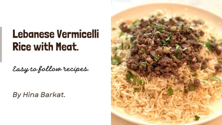 Lebanese Vermicelli Rice with Meat | Hashweh | Dinner Recipes | Hina Barkat.