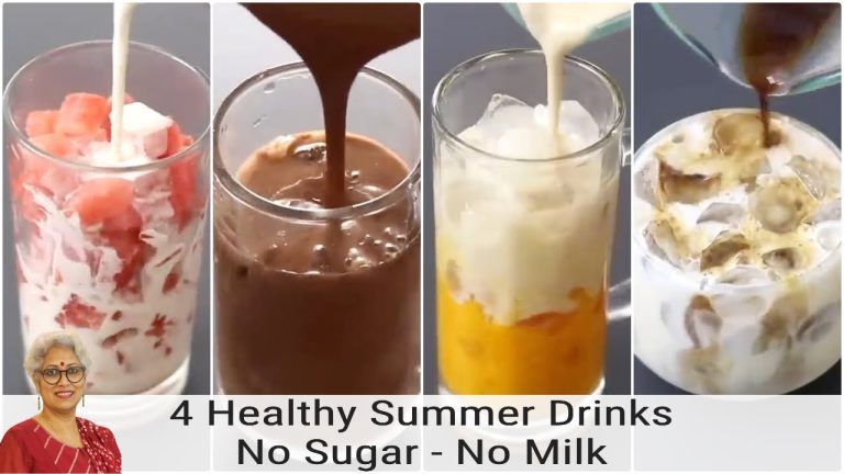 4 Healthy Summer Drinks For Weight Loss – No Sugar – No Milk | Skinny Recipes