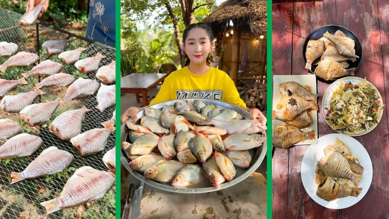 Mommy Chef make dried fish and cook 3 delicious recipe – Fish 3 recipes | Cooking with Sros