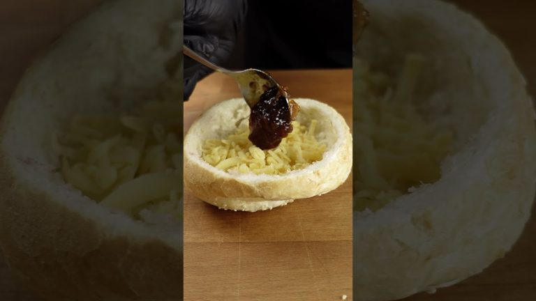 Stuffed Burger Bun 🍔  #cooking  #food