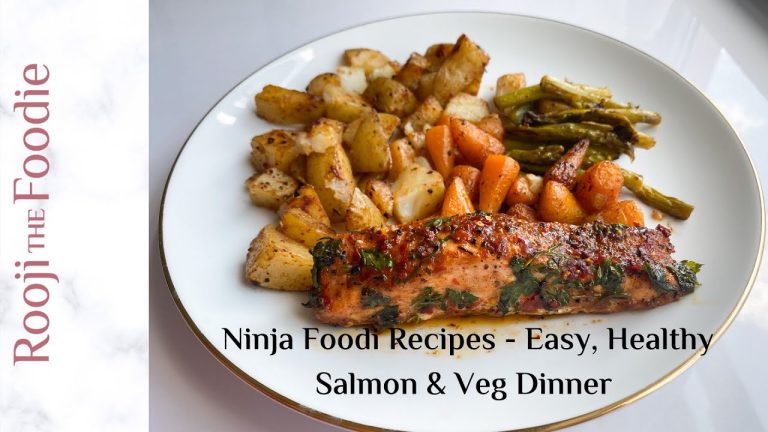 Ninja Foodi Multi-Cooker Recipes – Easy, Healthy Salmon & Veg Dinner