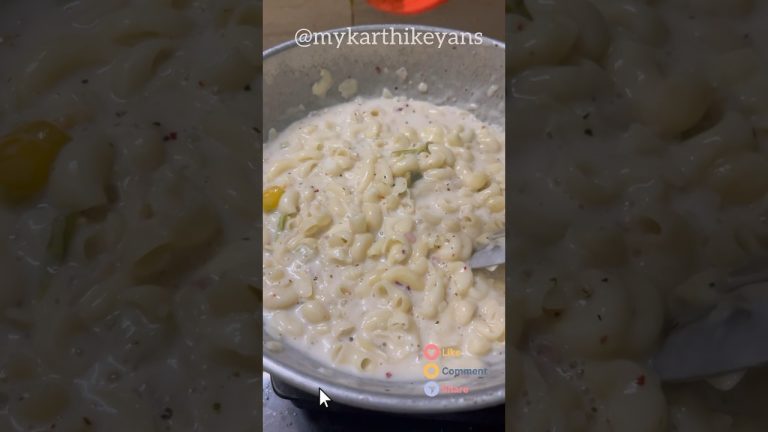 Yummy white sauce pasta🤤#foodie #shorts #viral #youtubeshorts #cooking #foodvlog #food
