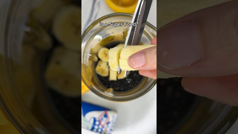 Black sesame banana milk recipe – refreshing drink #drinks