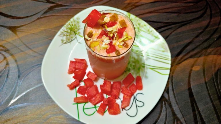 Watermelon Oats Smoothie Recipe | Oats Breakfast Smoothie @niharskitchen