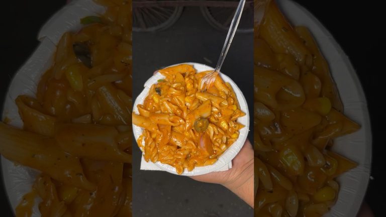 Street Style Pasta 🤤 || Delhi Street Food ❤️ #shorts #foodvideo #pasta