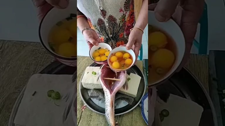 beautiful double egg dumplings fish making recipe Asin #italianrecipes #recipe #delicious