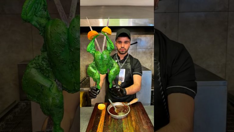 Grilled green chicken🍗🐓#chicken #cooking #chickenrecipe #chickencurry #chickengun #chickenkebab