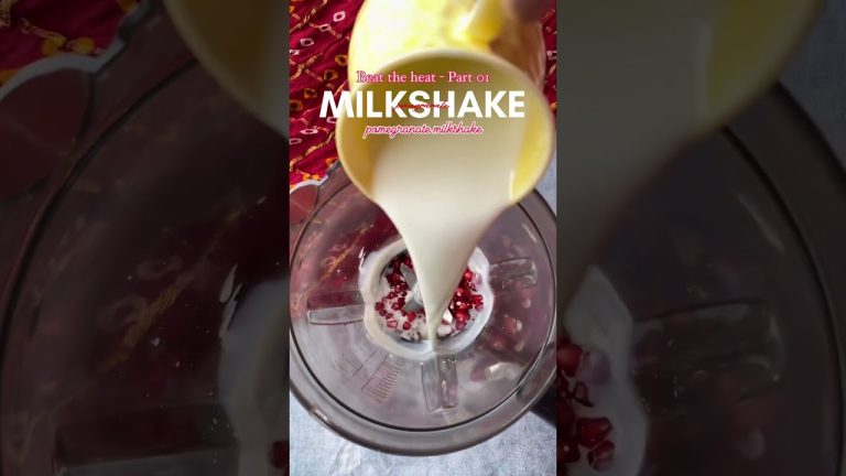Pomegranate Milkshake | Summer juice recipes | Milkshakes | Food Prescription #shorts #youtubeshorts