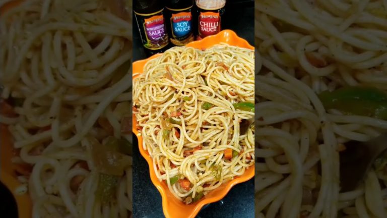 Vegetable Spaghetti Recipe – Kitchen With Shaggy #spaghetti #shorts