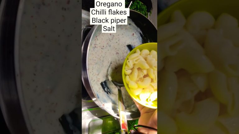 2 min white source pasta #shorts #viral #shortfeed #pasta #streetfood  #cooking