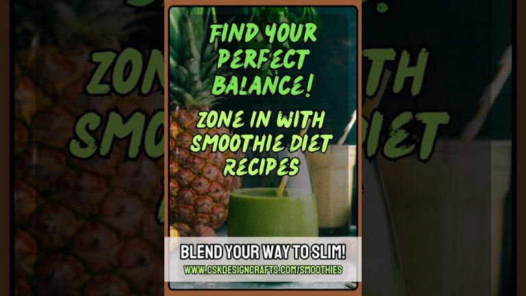 Zone In with Smoothie Diet Recipes, Find your perfect balance! Achieve your wellness goals with thes