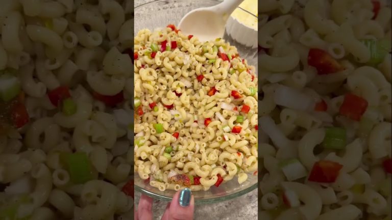 Classic Macaroni Salad Recipe #short #macaronisalad #bbq #summerrecipes #sidedish
