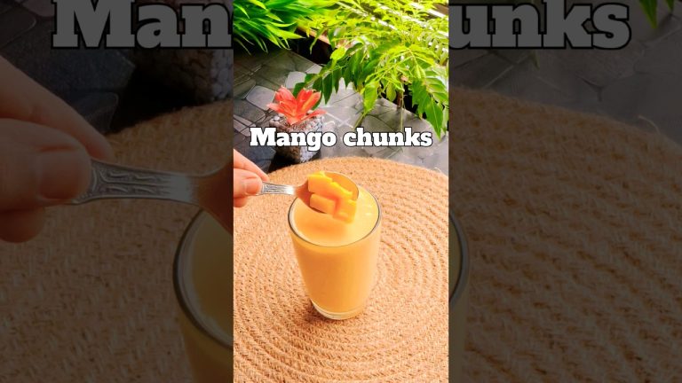 Stay hydrated with this Refreshing Mango lassi at home #shorts #viral #lassi #trending #summerdrink