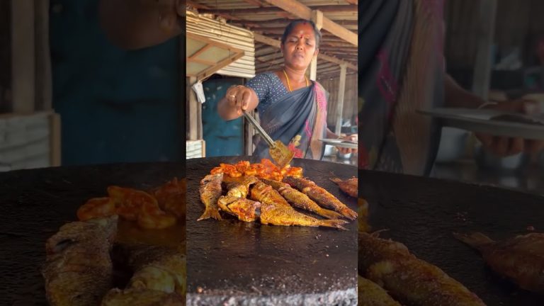 Dhanuskodi Tawa Prawn Fry | தனுஸ்கோடி தோசைகல் இறால் பொரியல் | Much Taste Must Try